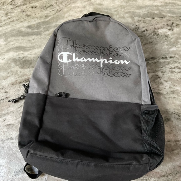 Champion® Velocity Backpack grey/black with logo spellout unisex - Picture 3 of 8